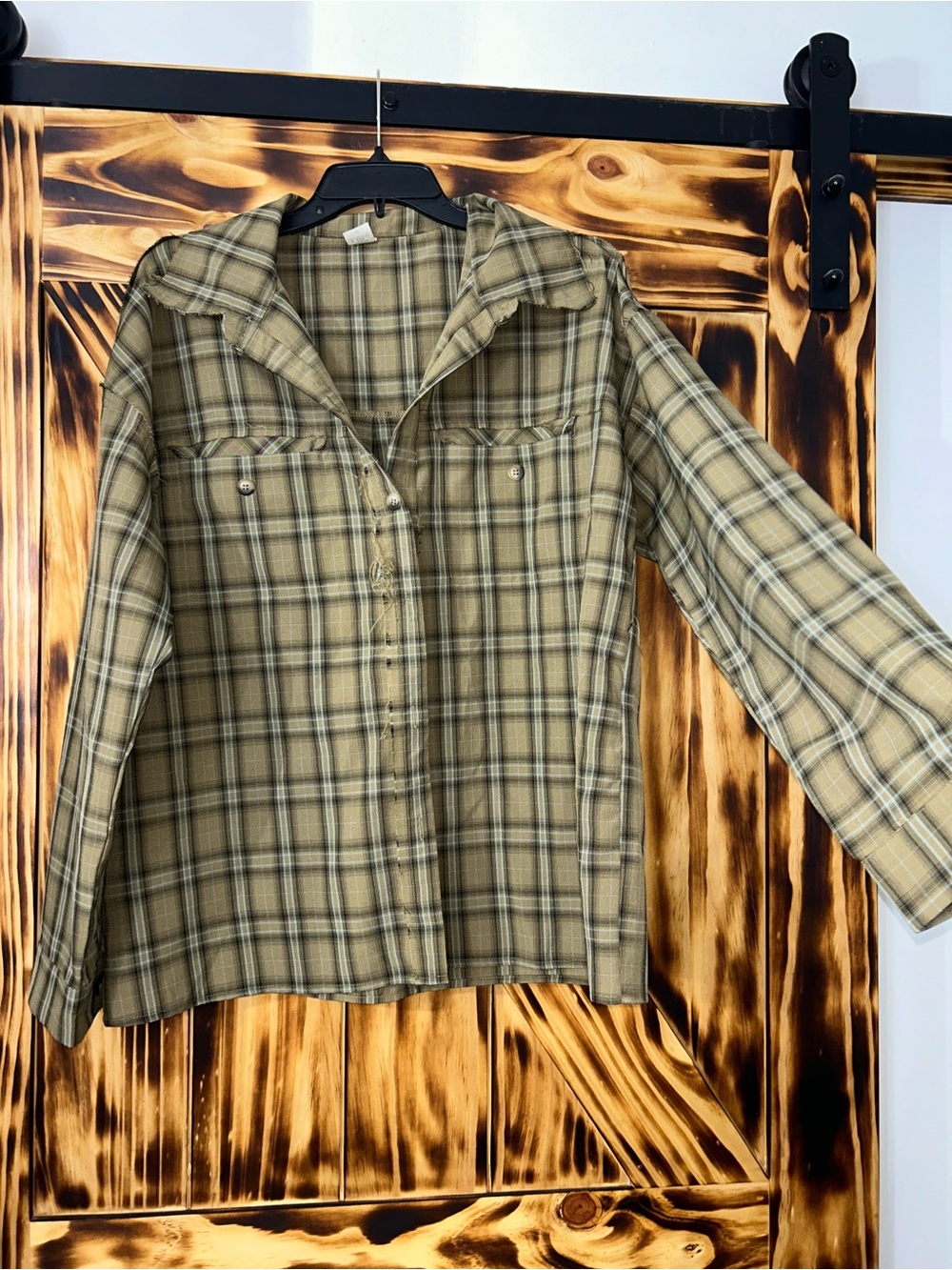 Sew In Love Olive Plaid Button-Down Shirt